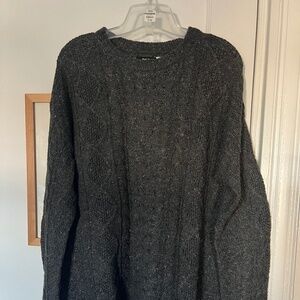 Urban Outfitters BDG Women's Cable Knit Sweater - Heathered Black - Size S